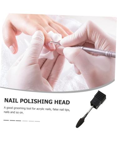 FOMIYES nail polisher Nail Grinding Head nail manicure kit nail grooming kits nail art drill bits nail kits nail carbide bit nail cuticle bit acrylic cylinder Tungsten steel electric nail 6.8x1.2cm Picture 2 - Buy Online on GoSupps.com