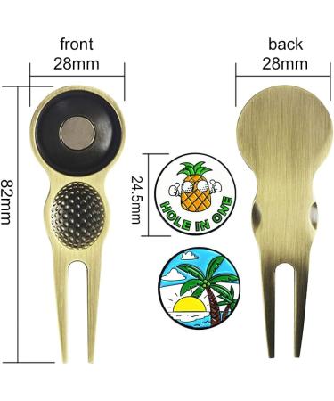 PINMEI Golf Divot Repair Tool with Removeable Ball Marker - Perfect Golf Gift for Men and Women - Buy Online on GoSupps.com