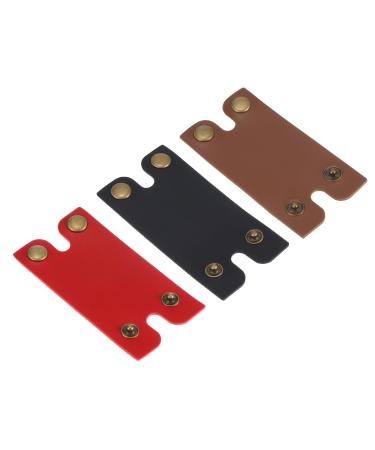 Razor Cover Protective Sheath - Double Edge Leather Safety Razor Protective Sheath Travel Cover Apply to Shaver Razor (Red Back Brown)