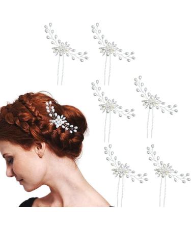 ZHIZAIHU 6 Pieces Crystal Wedding Hair Combs Hair Accessories for Girls - Buy Online on GoSupps.com