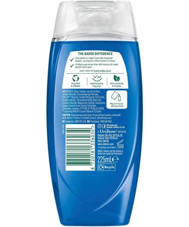  Radox Radox Mineral Therapy Feel Awake Men 2-in-1 Shower Gel and Shampoo Set of 6 with Fennel and Marine Minerals 225 ml - Buy Online on GoSupps.com