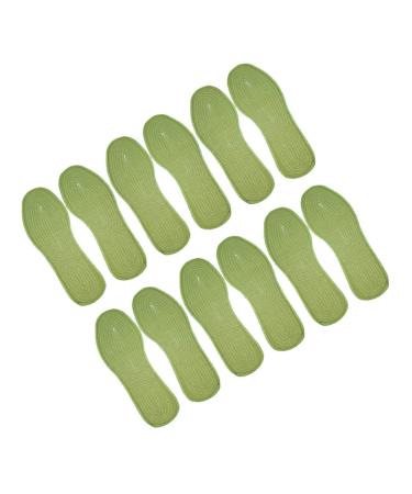 Beaupretty 20 Pairs Insole Foot Care Cushion Shoe Pad Sweat Absorption Shoes Pad Training Pad Green 23.5X8X0.5CM
