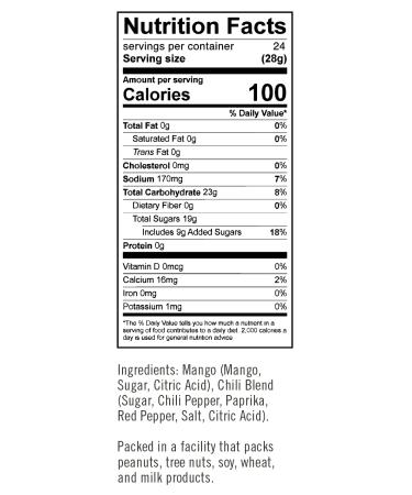 CHIMANGO Chili Mango Slices - 24 oz Spicy Dried Fruit Snacks - Buy Online on GoSupps.com
