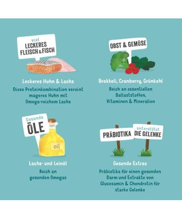 Edgard & Cooper Senior Dog Wet Food - Grain-Free Chicken & Salmon (400g x 6) | Natural Ingredients & Essential Amino Acids - Buy Online on GoSupps.com