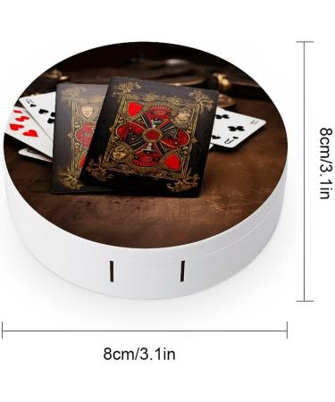 Contact Lens Case - Playing Cards Print Travel Box & Care Box for Optimal Lens Protection - Buy Online on GoSupps.com