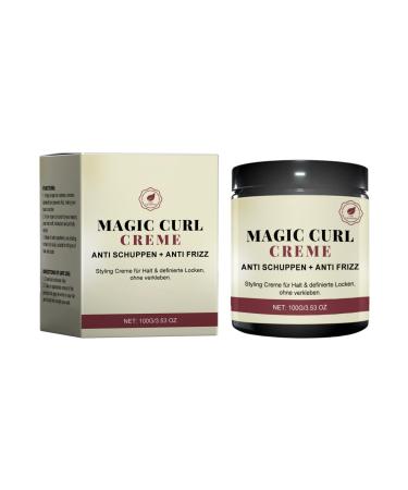 Curly Hair Cream Magic Curl Cream Styling Curl Cream Hair Pomade for Men Natural Shea Oil Thick Curl Hair Product for Moisturizing Repairing