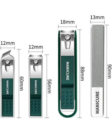 RIMEI Nail Clippers Set Stainless Steel self-Collecting Nail Cutter& Sharp Oblique Toe Nail Clipper & Nail File for Adult Men Women Seniors - Buy Online on GoSupps.com