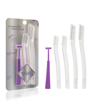 Dermaplaning Tools - Exfoliating Facial Razor - Dermaplane Razor for Women and Men - Facial Shaver to Exfoliate and Refresh the Skin - Peach Fuzz and Eyebrow Hair Removal Blade - 4 count - Bonus Defining Eyebrow Shaper - Buy Online on GoSupps.com
