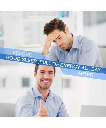 Yomitek Adjustable Anti Snoring Chin Strap Anti Snoring Device Stop Snoring Jaw Strap Comfortably for Men and Women Give You The Best Sleep of Your Life and Snoring Solution Blue - Buy Online on GoSupps.com