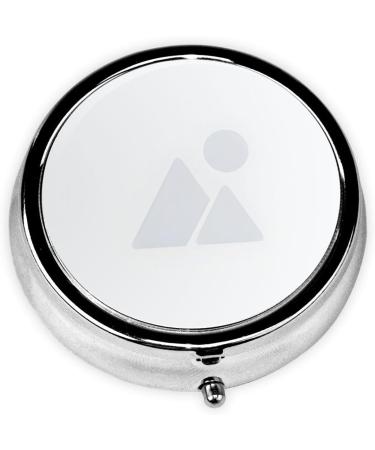 Fresh Peacock Printed Mini Round Pill Box | 3 Compartment Travel Organizer | Portable Medicine Case for Home & Office - Buy Online on GoSupps.com