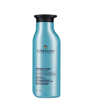 Pureology Strength Cure Shampoo | For Damaged, Color-Treated Hair | Fortifies & Strengthens Hair | Sulfate-Free | Vegan 9 Fl Oz (Pack of 1)