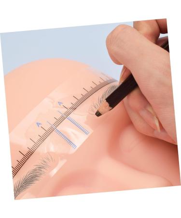 GLEAVI 10pcs Tools Brow Template Measuring Ruler Measuring Tool Shape Sticker Drawing Tool Disposable - Buy Online on GoSupps.com