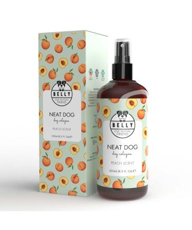Belly Dog Cologne Spray - A Peach Dog Perfume & Dog Spray Serving As Dry Shampoo for Dogs - A Natural Dog Spray for Smelly Dogs, 8.45 Fl Oz