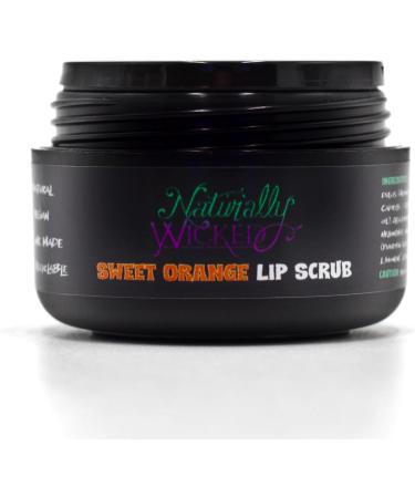 Naturally Wicked Sweet Orange Lip Scrub - Vegan & Natural Exfoliant (15ml) - Buy Online on GoSupps.com