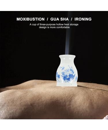 Gleavi 3 STK Care Massage Pot - Moxibustion Burner & Moxa Stick Holder | Double Layer Ceramic White | International Shipping Available - Buy Online on GoSupps.com