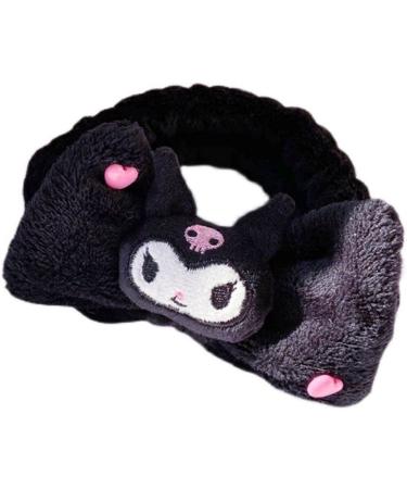 Kawaii Kitty Hair Band and Hair Tie Set - Coral Fleece Head Wraps for Girls and Women - Cute Cartoon Hair Accessories - 2pcs - Buy Online on GoSupps.com