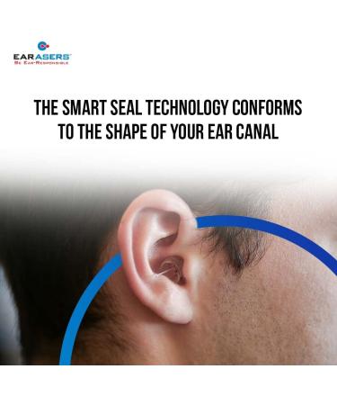 EARasers Noise Cancelling Earplugs - Reusable Noise Reduction Musicians Earplugs for Concerts  Djs  19dB Peak Reduction Medium - Buy Online on GoSupps.com