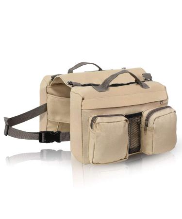 YOUTHINK Pet Dog Outdoor Backpack Travel Camping Hiking Saddle Side Bag for Medium Large Dog