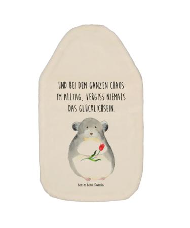 Mr. & Mrs. Panda Warm bottle Chinchilla flower - gift sad hot water bottle with reference grain pillow animal motifs happiness office animals white