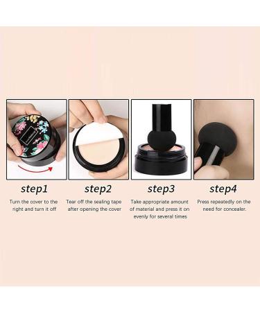 Buy CC Cream Mushroom Head Air Cushion - Moisturizing BB Cream Concealer for Even Skin Tone | Brightening Foundation - Buy Online on GoSupps.com