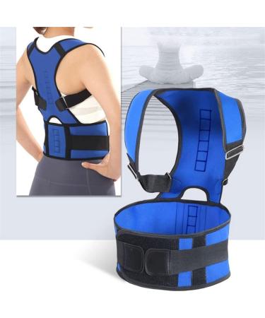 DFHBFG Men Women Corrective Vest - Posture Corrector & Scoliosis Back Support Brace (S Code Blue) - Improve Posture & Comfort - Buy Online on GoSupps.com