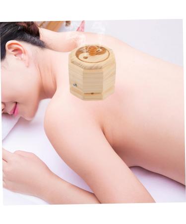 Lurrose 3-Piece Stripes Umbilical Belt & Wooden Tool for Moxibustion - Heat Therapy for Legs & Joints - International Shipping Available - Buy Online on GoSupps.com