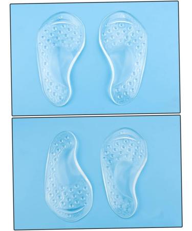 NOLITOY Silicone Half Shoe Pads - Comfortable Insoles for High Heels | 2 Pairs Transparent Heel Grips & Inserts (13x6.5cm - Buy Online on GoSupps.com