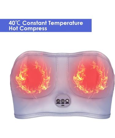 Breast Massage Bra - Electronic Vibration Chest Massager for Women's Health | Enhance Breast Care Device | Silver - Buy Online on GoSupps.com