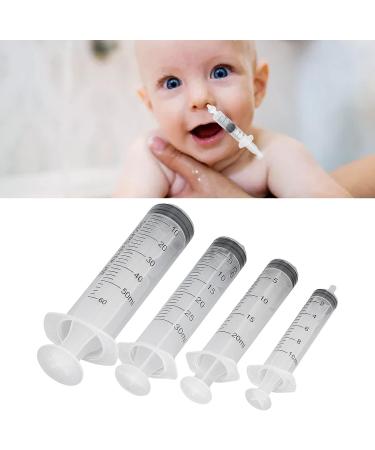 Professional Baby Nasal Syringe Set - 4pcs 10ml-60ml with Safe Silicone Tips | Portable Infant Nose Cleaner for Quick Rinse - Buy Online on GoSupps.com
