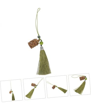 HEMOTON 1pc Green Sandalwood Incense Box Tassel Keychain Diffuser Pendant Hollow-Out Pedant Blush Cell Phone - Buy Online on GoSupps.com