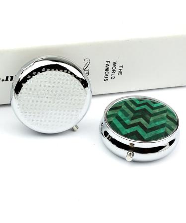 Portable 3 Compartment Emerald Green Pill Box - Travel Friendly Pill Organizer for Purse & Pocket - Buy Online on GoSupps.com