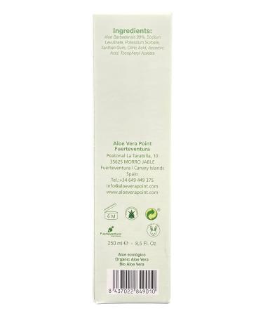 Organic Aloe Vera Gel 99% - Cold Pressed from Fuerteventura - 250ml (2 Units) - Best for Skin & Hair | International Shipping - Buy Online on GoSupps.com
