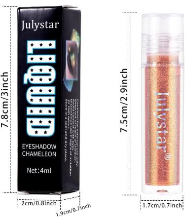 INTEROOKIE Optical Chameleon Eyeshadow Liquid Colorful Water-based Chameleon Liquid Monochrome Eyeshadow (6) - Buy Online on GoSupps.com