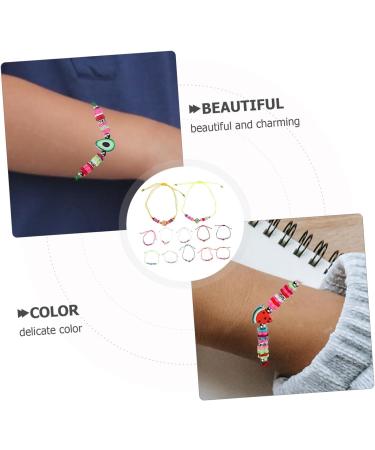 SAFIGLE 12pcs Dragon Fruit Bracelet Boho Decor Bracelets Women Wrist Jewelry Beads Bracelet Cute Bracelet Women Bracelet Summer Jewelry Wrist Decor Summer To Weave Polymer Clay - Buy Online on GoSupps.com