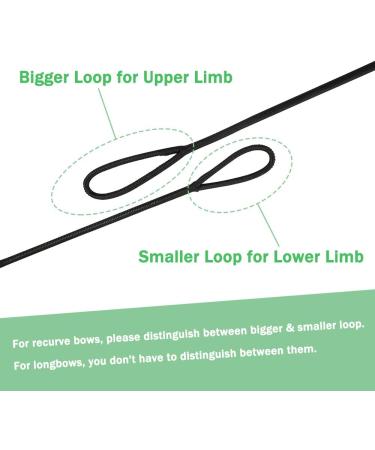Deerseeker Dacron Bow String Set - 14 Strand Replacement Bowstring for Recurve Bow - 48-70 inches - Archery AMO 62 - 2 Nock Points Included - Buy Online on GoSupps.com
