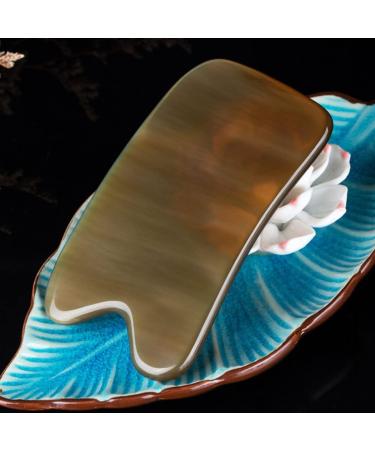 FRCOLOR 2 Pcs Body Gua Sha Tablets - Yak Horn Scraping Massage Tools for Back & Limbs - Acupuncture Board Gua Sha Board 10x6cm - Buy Online on GoSupps.com