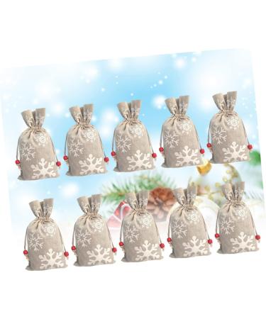 Abaodam Dining Table Decor 10pcs Christmas Decor Drawstring Christmas Jewelry Bags Bags Decorate Beam Port Storage Bag 23.00X13.00X0.20CM As Shown - Buy Online on GoSupps.com