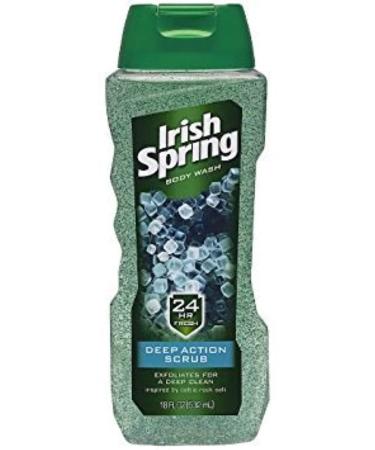 Irish Spring Deep Action Scrub Body Wash - 18 Fl Oz (Pack of 2) - Buy Online on GoSupps.com