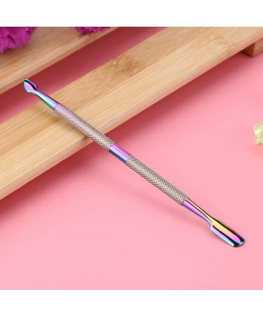 Cuticle Pusher Stainless Steel Nail Perfection Tool Dead Skin Removal Pedicure Nails Cleaner Nail Art Manicure Tool for Fingernails and Toenails (F505)