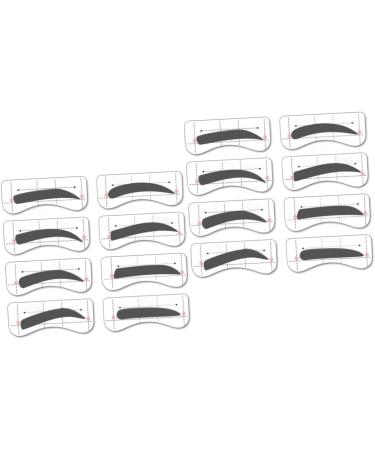MAGICLULU 64 Pairs 8 Eyebrow Card Eyebrow Stencils Eyebrow Stickers Eyebrow Makeup Tools Conjoined Card mediumx2pcs As Shownx2pcs - Buy Online on GoSupps.com