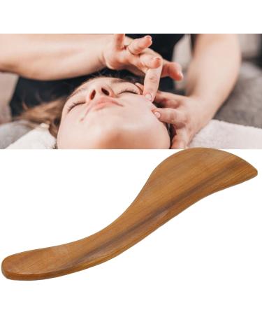 Verdant Touch Wooden Gua Sha Scraping Board | Ergonomic S-Shape Handle | Portable Fragrant Wood Tool for Home Use - Buy Online on GoSupps.com