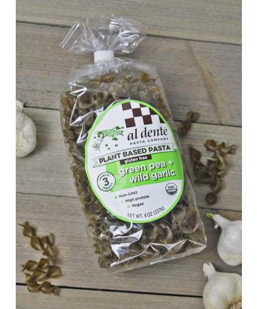 Al Dente Plant Based Pasta Green Pea + Wild Garlic 8 oz (6 Pack) - Buy Online on GoSupps.com