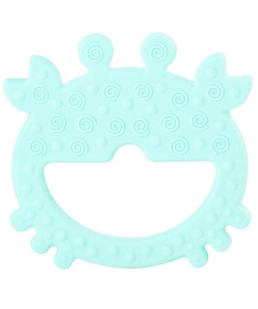 PREMYO Cooling Teething Ring for Babies - BPA-Free Silicone Teething Aid - Soft Relief for Teething Pain - Crab Mint Flavor - Buy Online on GoSupps.com