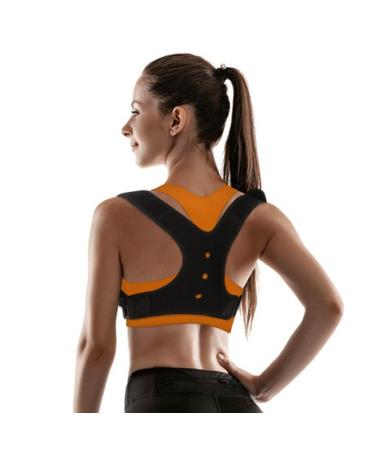 Posture Corrector for Women and Men Adjustable and Breathable Upper Back Brace for Posture Back Straightener Posture Corrector Providing Pain Relief from Back Neck Shoulder and Clavicle - Black
