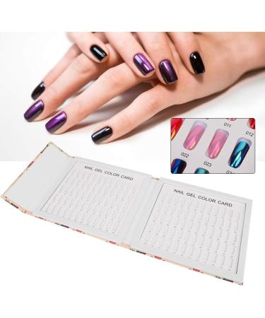 Professional 120 Colors Nail Art Display Color Card Nail Polish Gel Colors Display Book False Nail Sample Display Board Manicure Salon Accessory (01) - Buy Online on GoSupps.com