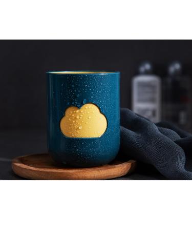 Eco-Friendly Unbreakable Bathroom Tumbler Cup - Sweet Cloud Pattern Toothbrush Organizer | Perfect Gift - Buy Online on GoSupps.com