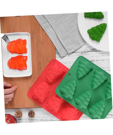 Zerodeko Christmas Decor Christmas Baking Molds Silicone Molds Silicone Ice Cube Molds Fondant Mold Chocolate Baking Utensils - Buy Online on GoSupps.com