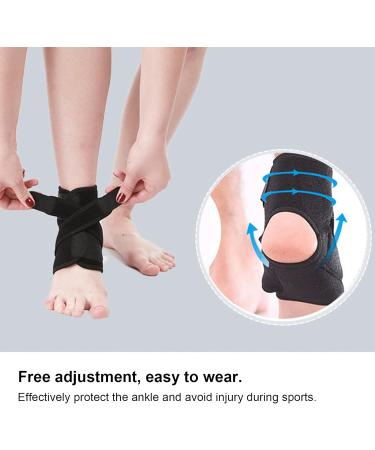 Ankle Support Protector - Rubber Bandage Brace for Basketball & Football | Ultimate Sports Protection - Buy Online on GoSupps.com