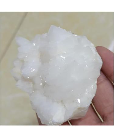 Crystal Cluster 1pc Natural White Crystals Cluster Stones Point Specimen Home Decor Quartz Label Gift Full of Texture (Size : 300-400g) - Buy Online on GoSupps.com