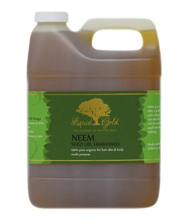 Buy 32 Fl. oz Premium Neem Oil - Organic Cold Pressed Hair Growth & Scalp Moisturizer for Healthy Skin Care - Buy Online on GoSupps.com